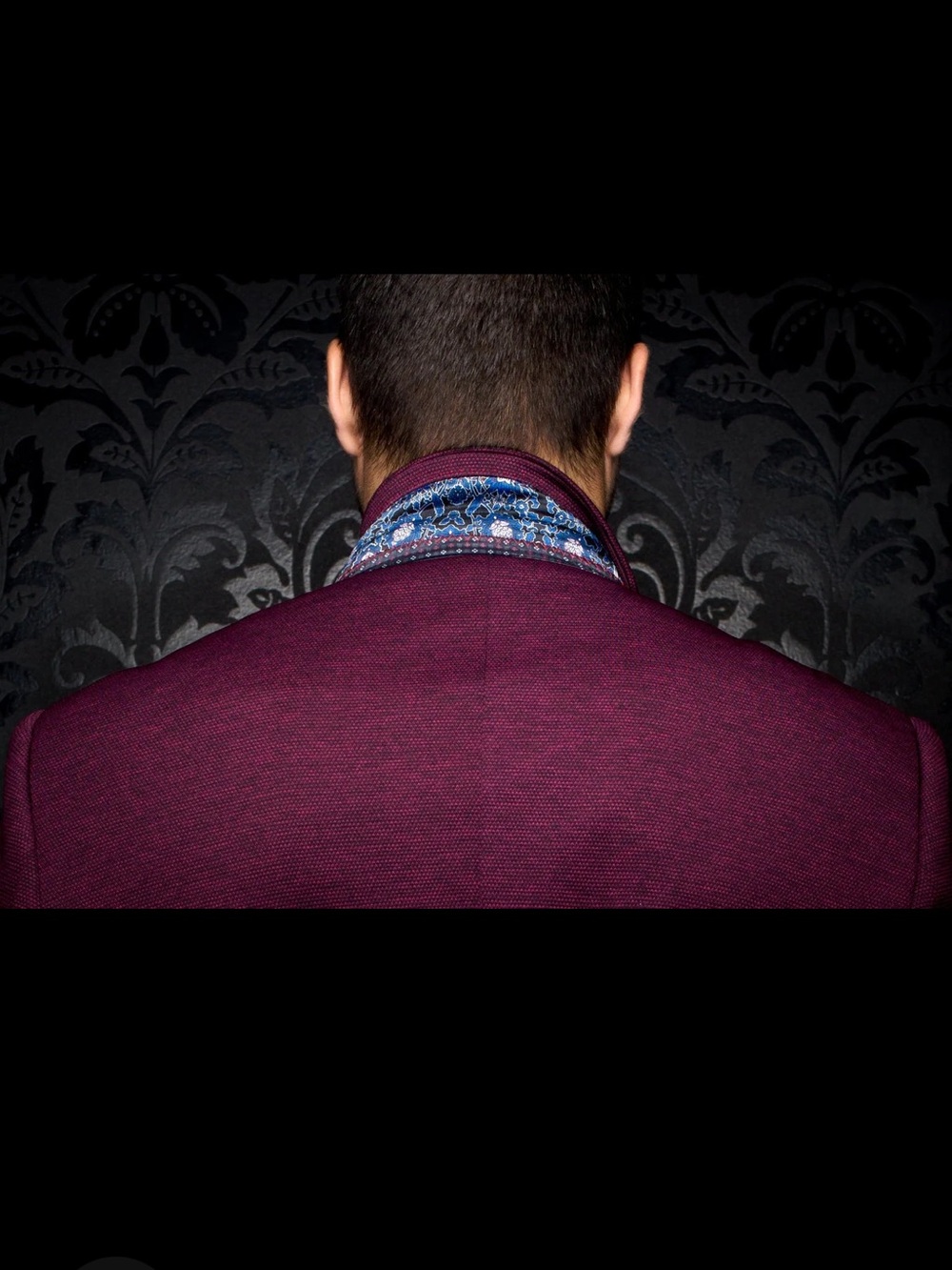 🇨🇦 Au Noir DELON BLAZER, BURGUNDY 46R